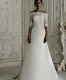 Goedkope trouwjurk Bruidspaleis outlet Pronovias ELINE a-lijn trouwjurk prinses