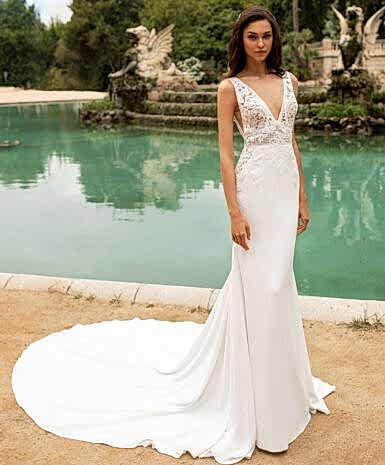 Goedkope trouwjurk Bruidspaleis outlet PRONOVIAS-Emily-FISHTAIL-KANT